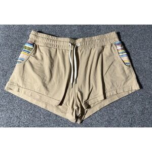 Wowie Sunnie Shorts Womens Medium Tan Aztec Sedona Drawstring Pockets